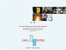 Tablet Screenshot of haas-und-kistner.de